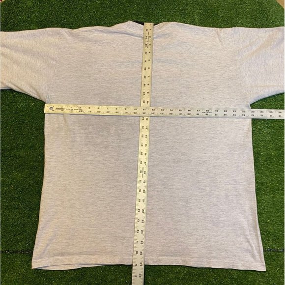 Vintage Volunteer Knit Iowa Hawkeyes college seal spell out t-shirt large gray - Picture 10 of 10